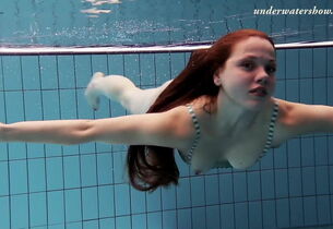 Salaka Ribkina submerged swimming teen